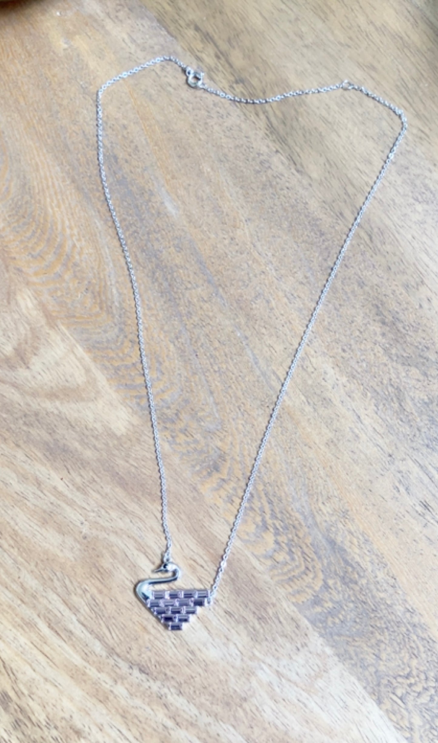 Crystal Swan Pendant