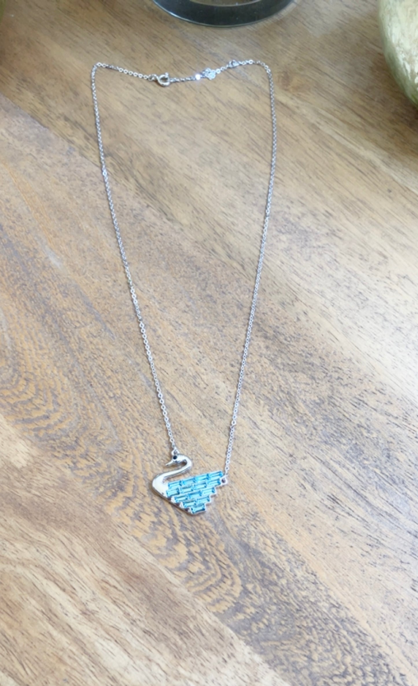 Crystal Swan Pendant