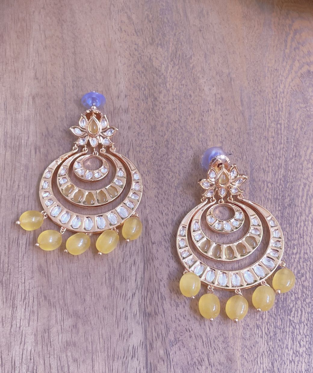 Kundan Chandbali Earrings