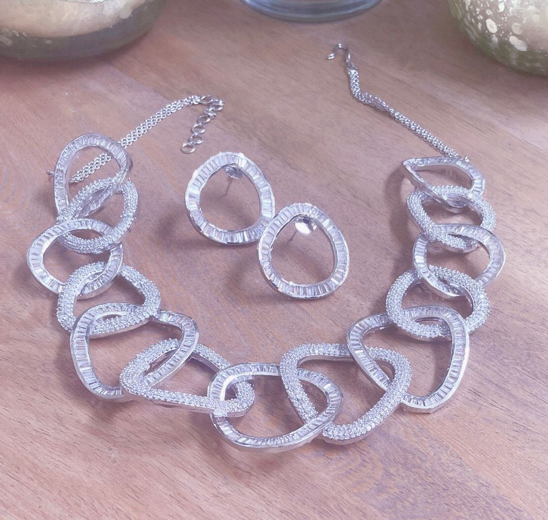 Clear Cubic Zirconia Necklace