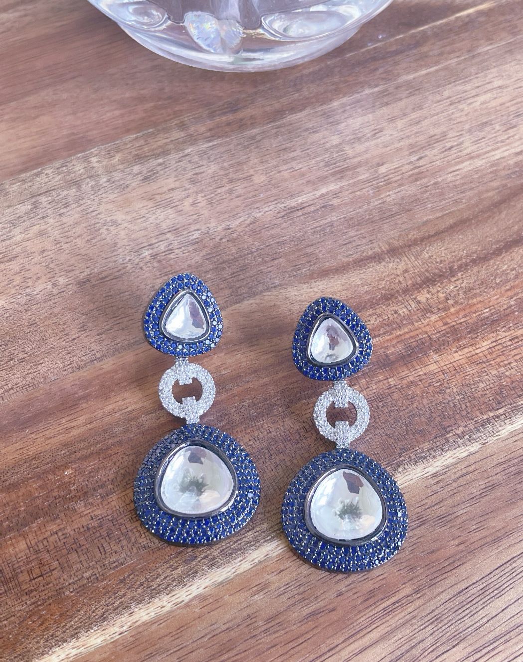 Pave Polki Earrings