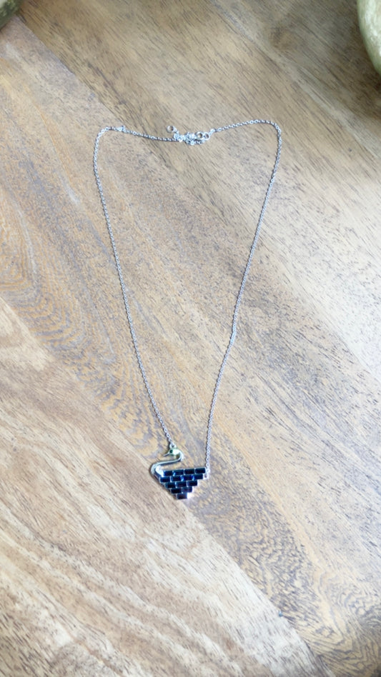 Crystal Swan Pendant