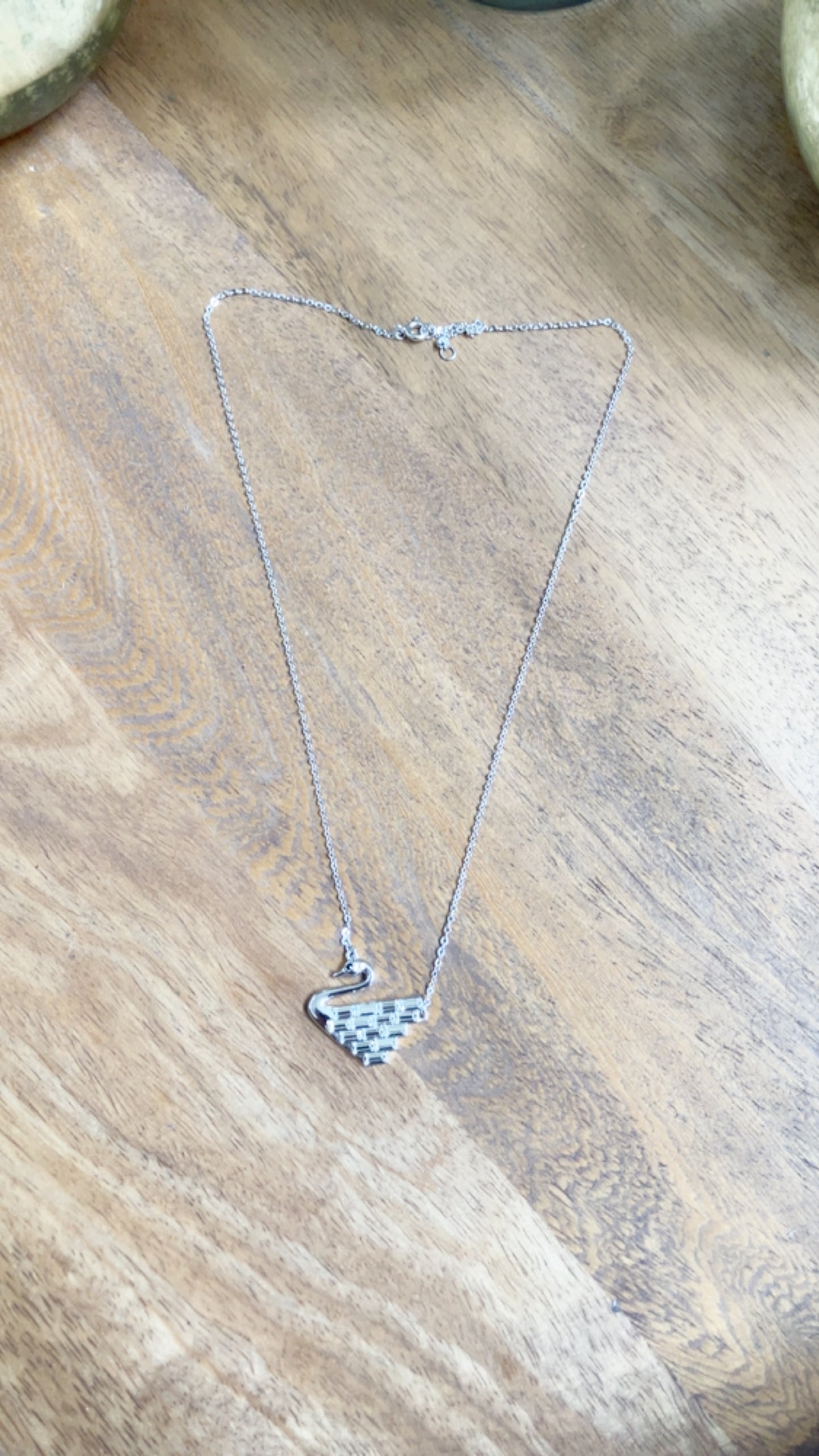 Crystal Swan Pendant