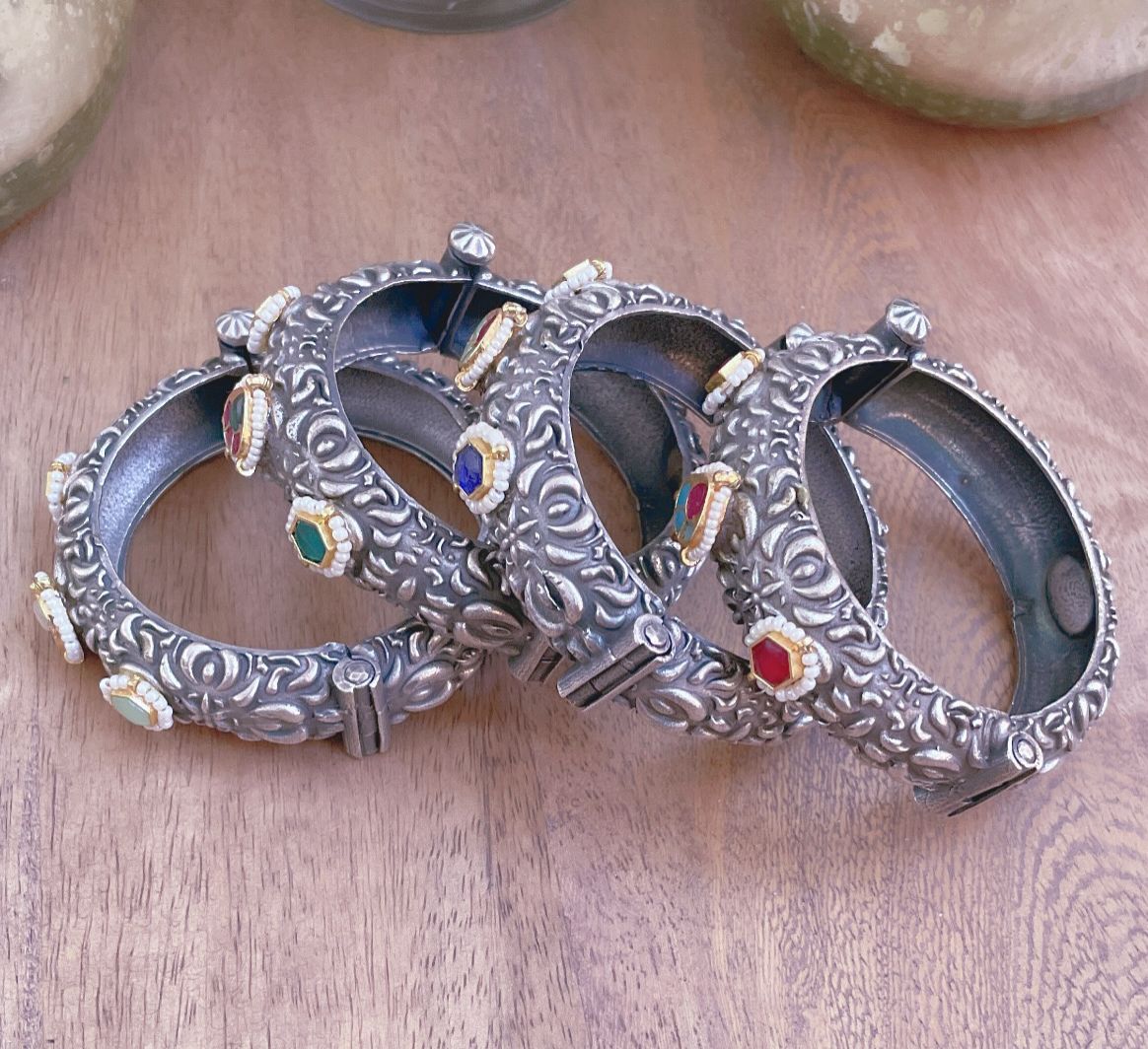 Brass Silver Fusion Kada